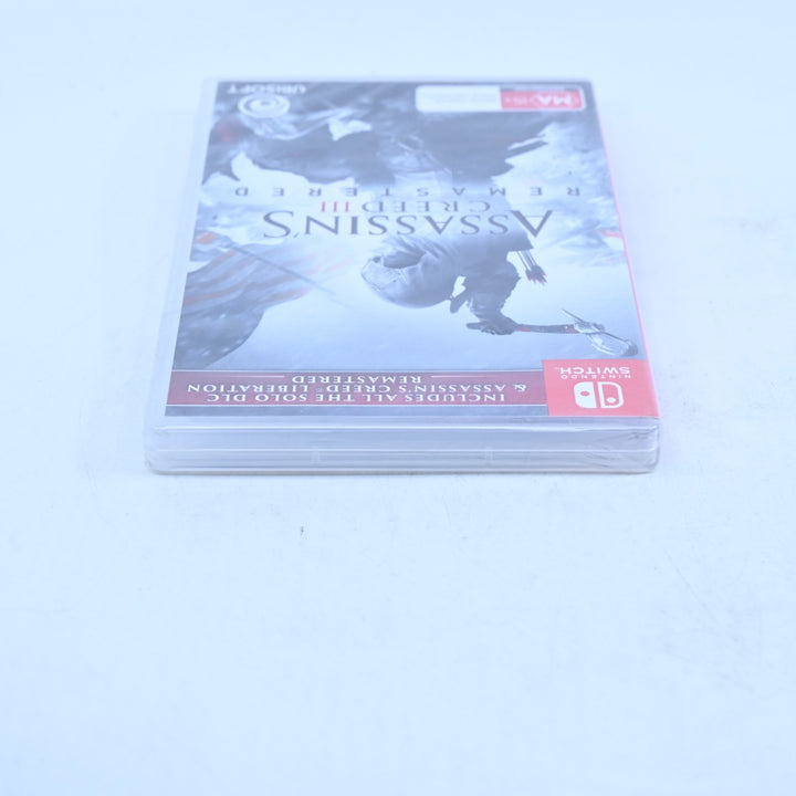 SEALED! Assassin's Creed III - Nintendo Switch Game - FREE POST!
