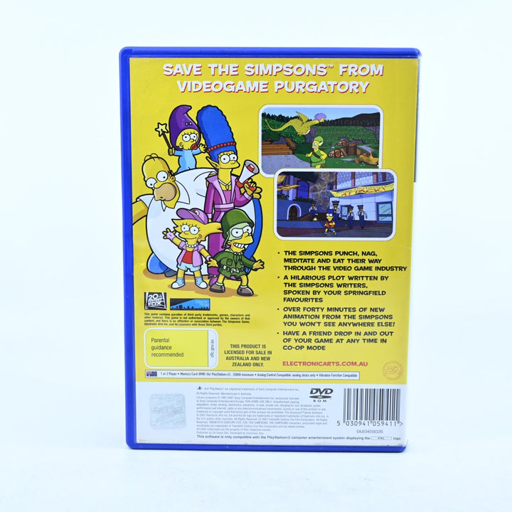 The Simpsons Game - Sony Playstation 2 / PS2 Game - No Manual - PAL