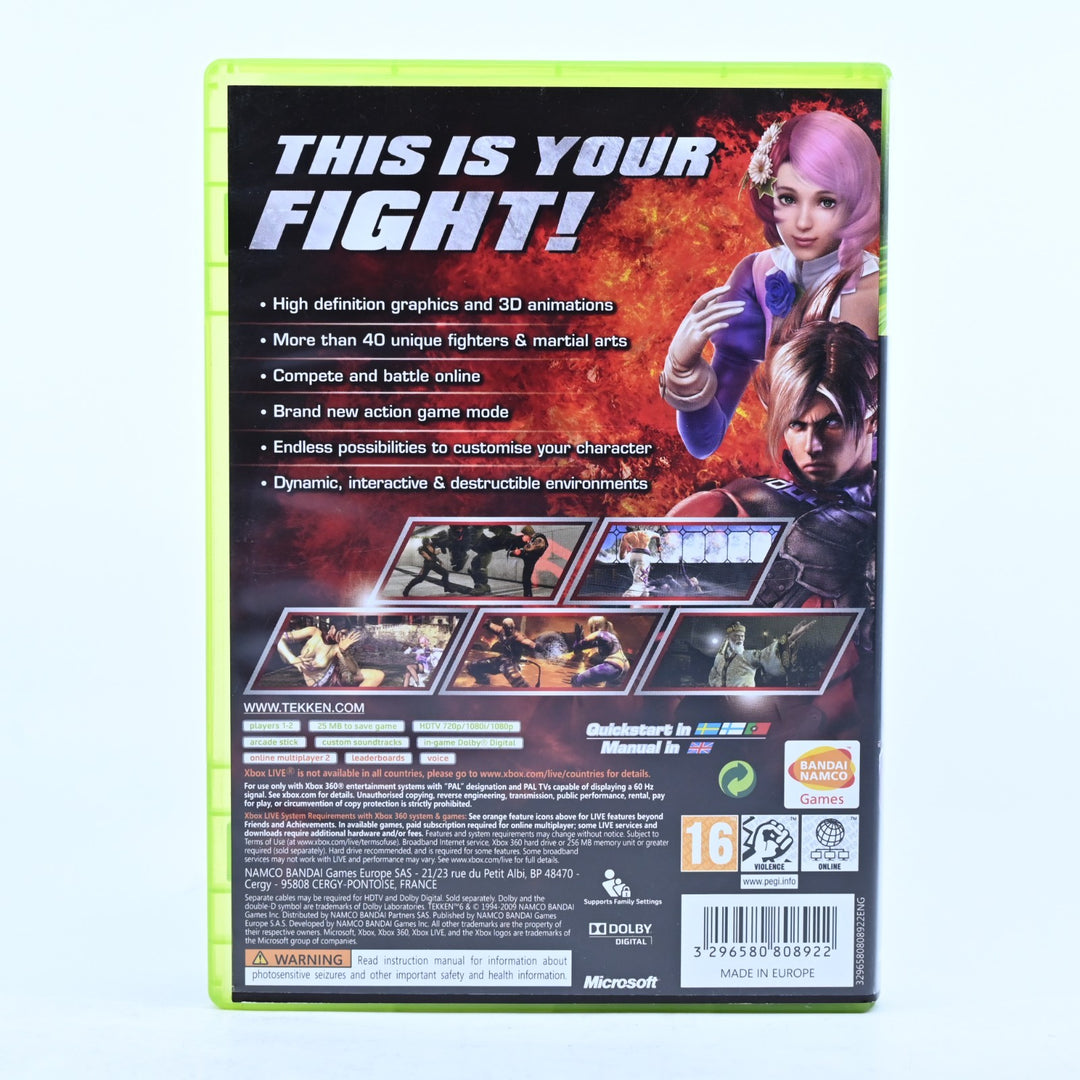 Tekken 6 - Xbox 360 Game + Manual - PAL - MINT DISC!