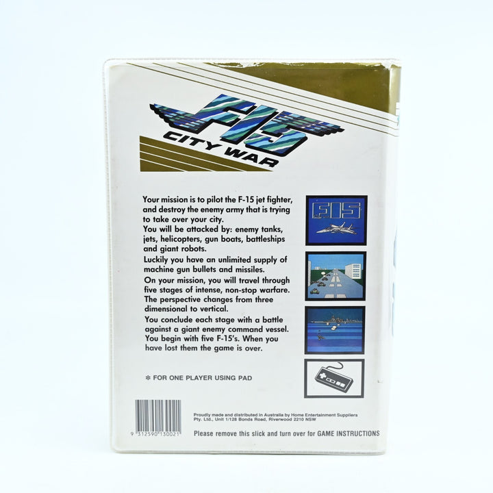 F15 City War - Piggy Back Cartridge - H.E.S / NES Game - PAL - Check Description