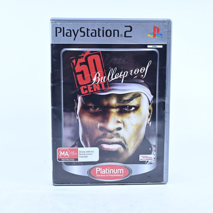 50 Cent Bulletproof - Sony Playstation 2 / PS2 Game + Manual - PAL - MINT DISC!
