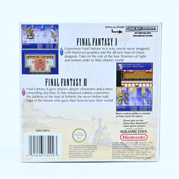 Final Fantasy I & II: Dawn of Souls - Nintendo Gameboy Advance / GBA Boxed Game