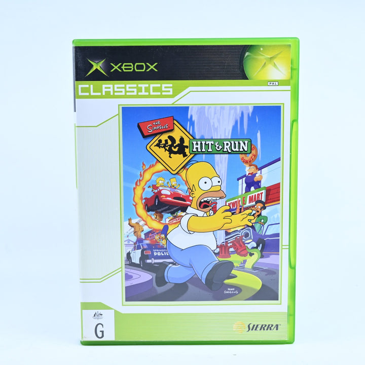 The Simpsons Hit &amp; Run - Original Xbox Game - No Manual - PAL - MINT DISC!