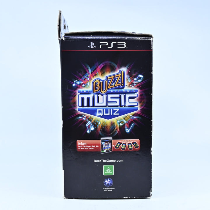 Buzz! The Ultimate Music Quiz - Sony Playstation 3 / PS3 Game + Manual