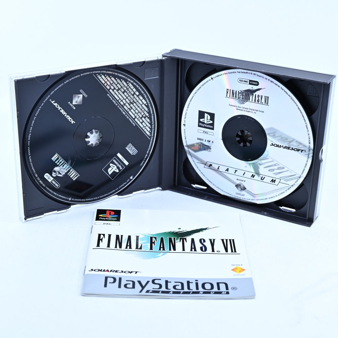 Final Fantasy VII - Sony Playstation 1 / PS1 Game + Manual - PAL - MINT DISC!