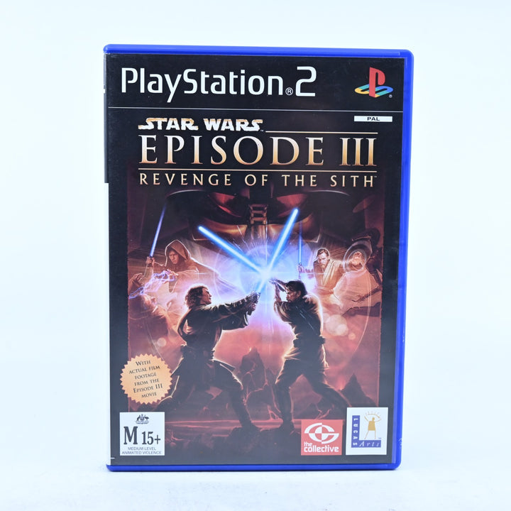 Star Wars: Episode III Revenge of the Sith - Playstation 2 / PS2 Game + Manual