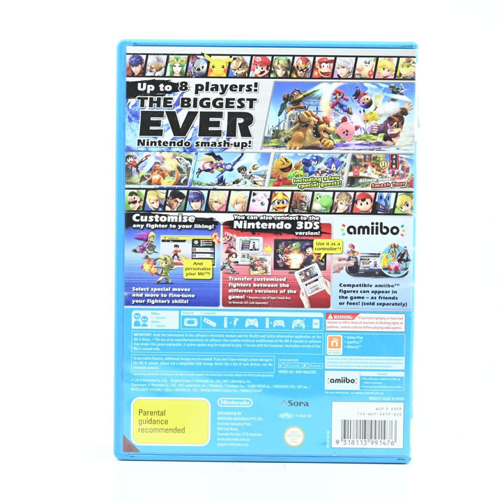 Super Smash Bros. for Wii U - Nintendo Wii U Game - PAL - MINT DISC!