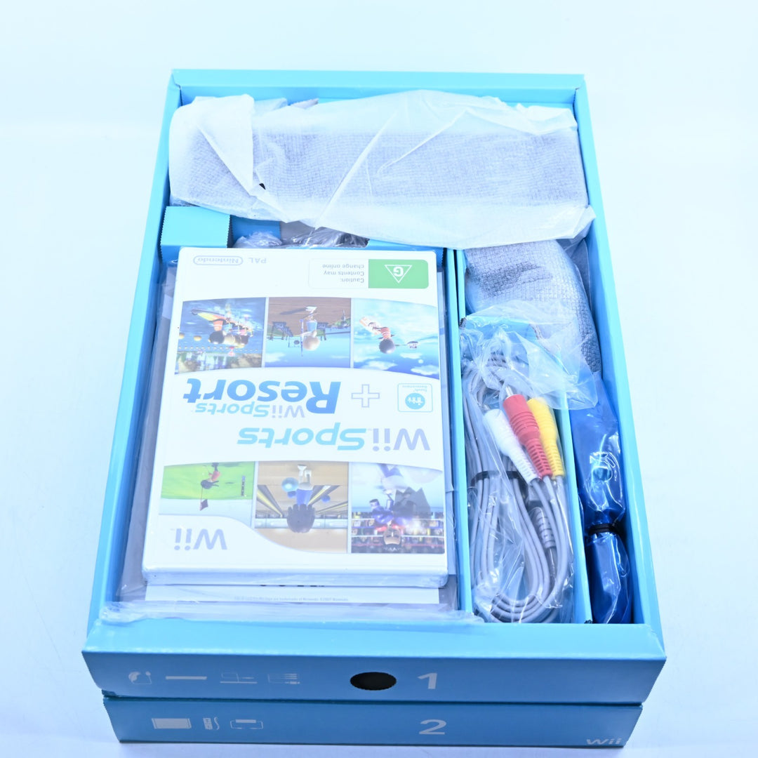 UNUSED! Wii Sports Resort Pack - Black - Nintendo Wii Boxed Console - AUS PAL