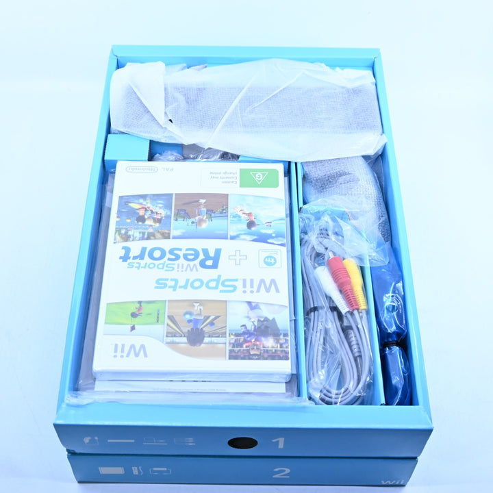 UNUSED! Wii Sports Resort Pack - Black - Nintendo Wii Boxed Console - AUS PAL