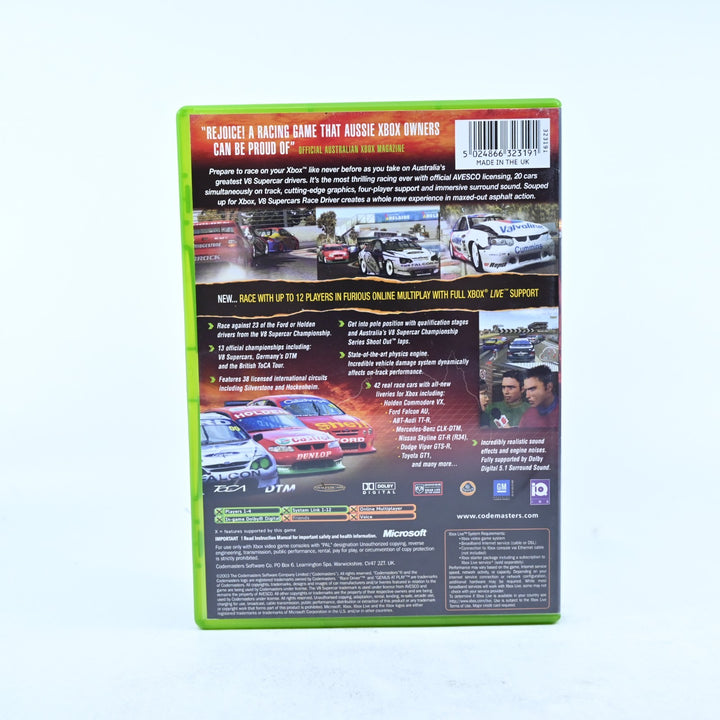 V8 Supercars Australia Race Driver - Original Xbox Game + Manual - PAL
