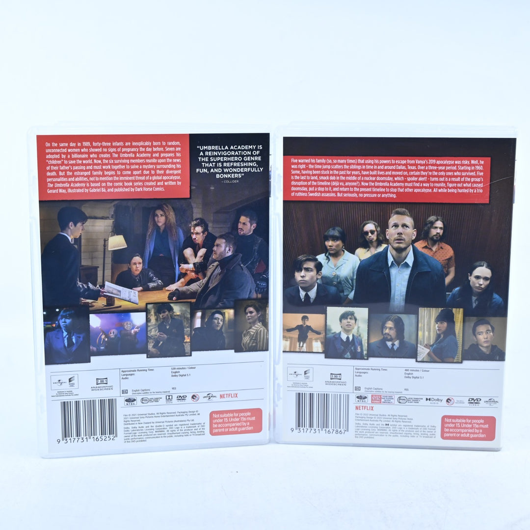 The Umbrella Academy - Seasons 1 & 2 - Region 4 - DVD