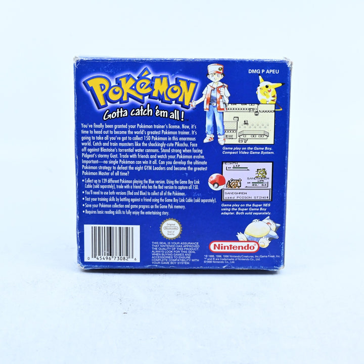 Pokemon Blue Version - Nintendo Gameboy Boxed Game - PAL - NEW SAVE BATTERY!