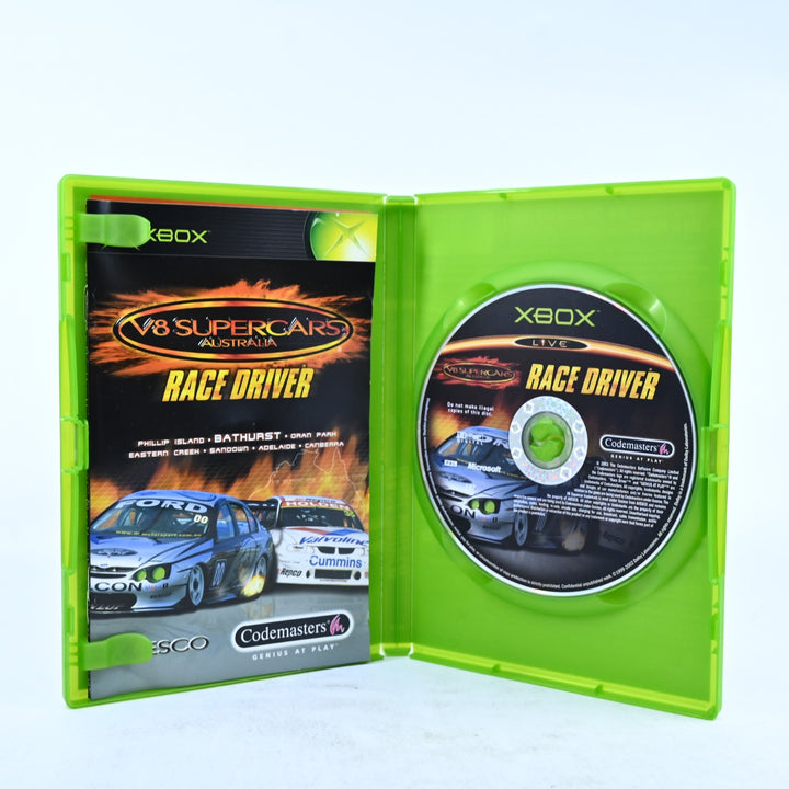 V8 Supercars Australia Race Driver - Original Xbox Game + Manual - PAL