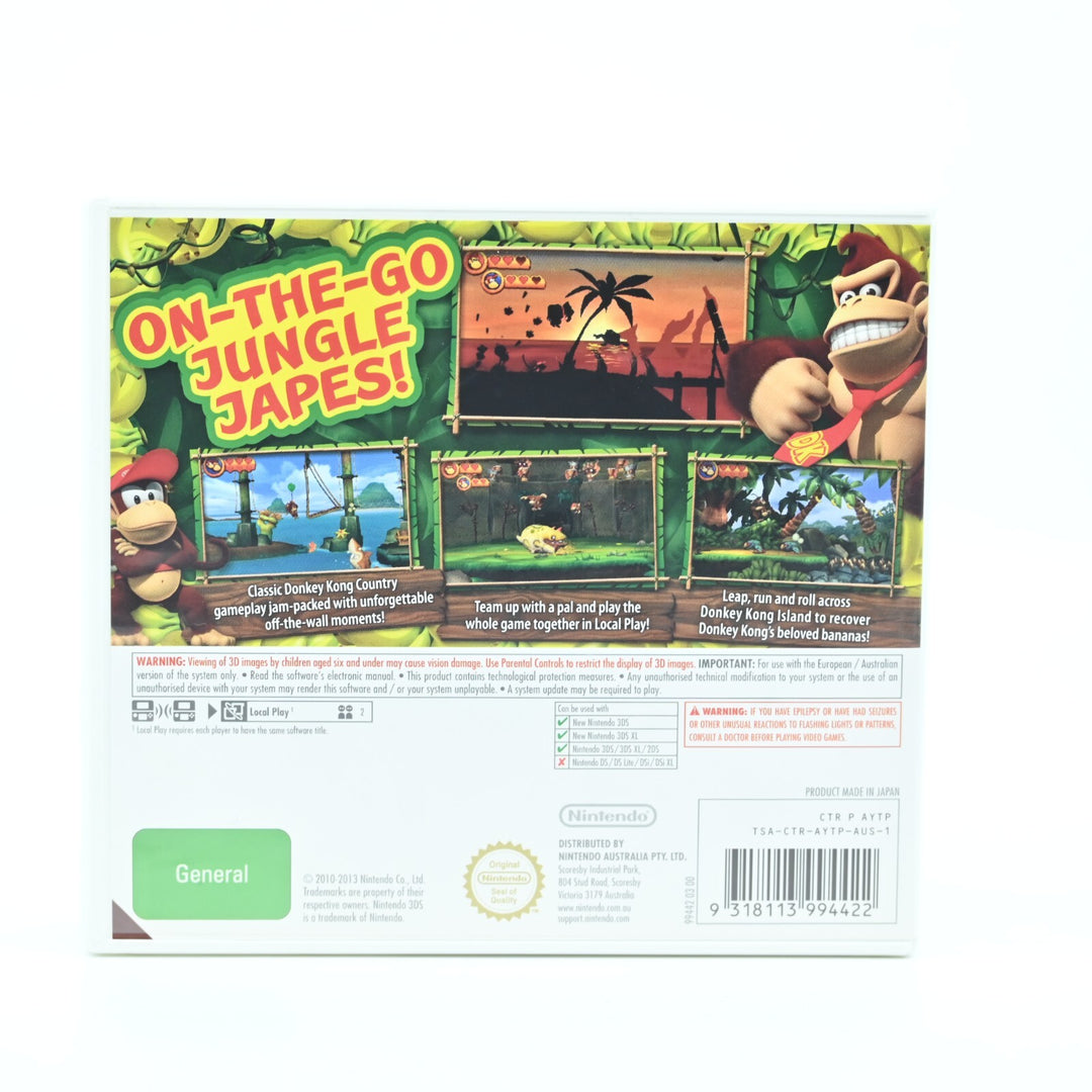 Donkey Kong Country Returns 3D - Nintendo 3DS Game - PAL - FREE POST!