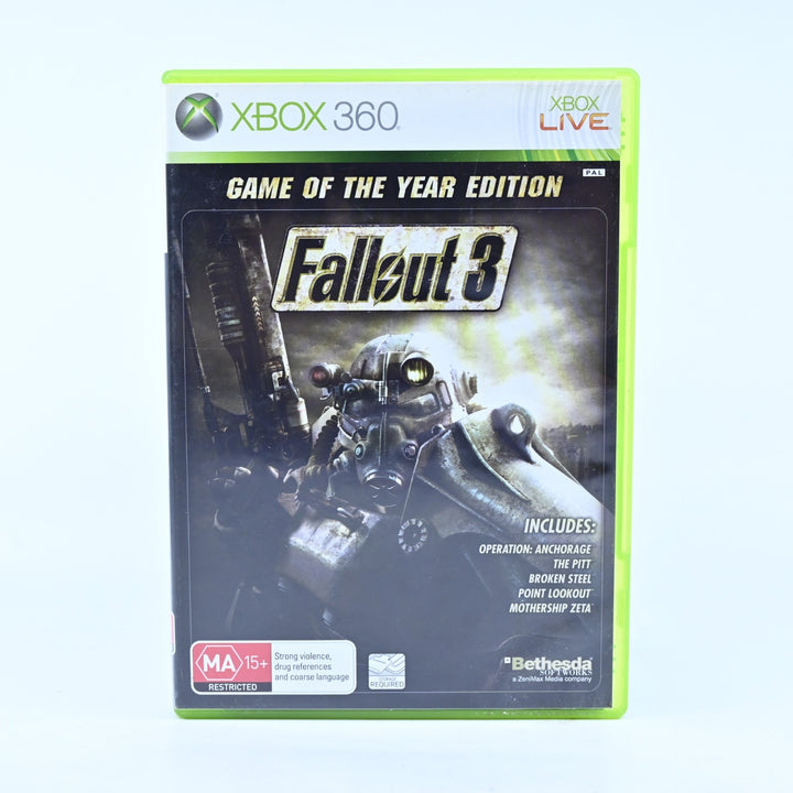 Fallout 3 GOTY Edition - Xbox 360 Game + Manual - PAL - MINT DISC!