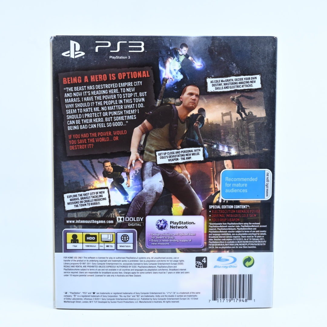 Infamous 2 - Special Edition (Lenticular Cover) - PS3 Game + Manual