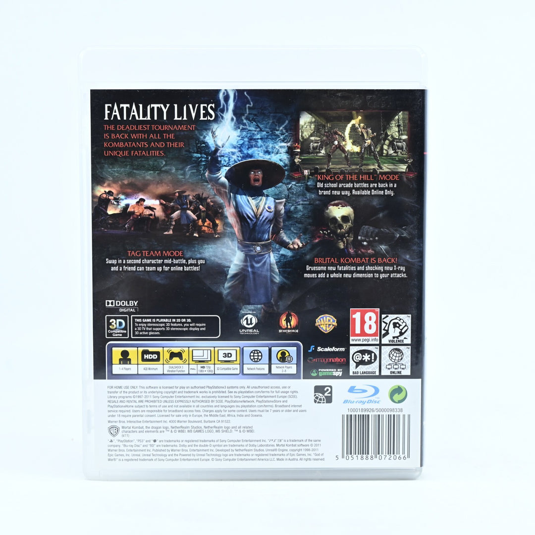 Mortal Kombat - Sony Playstation 3 / PS3 Game + Manual - NEAR MINT DISC!