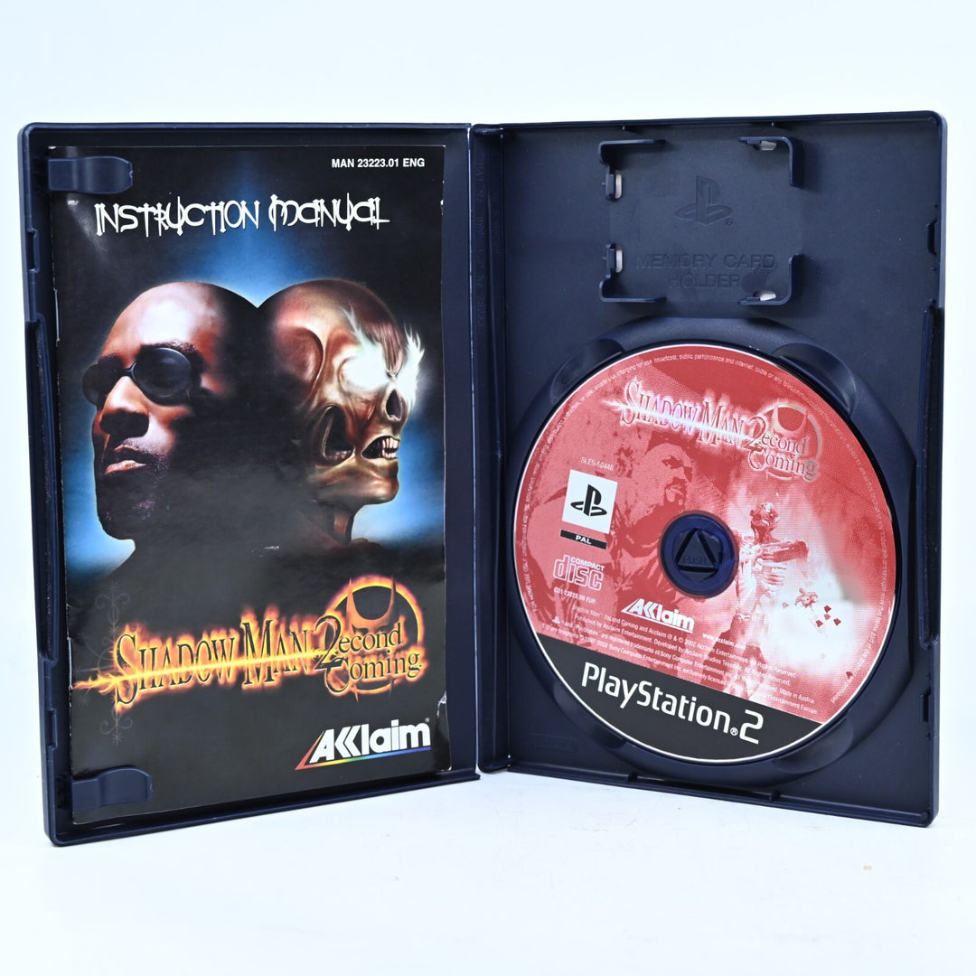 Shadow Man 2econd Second Coming Sony Playstation 2 PS2 Game + Manual - MINT DISC