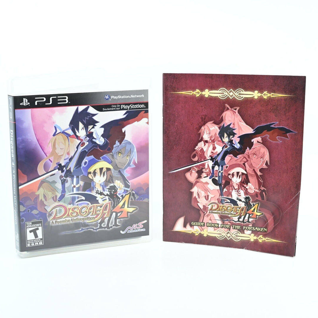 Disgaea 4: A Promise Unforgotten - Sony Playstation 3 / PS3 Game + Guide Book