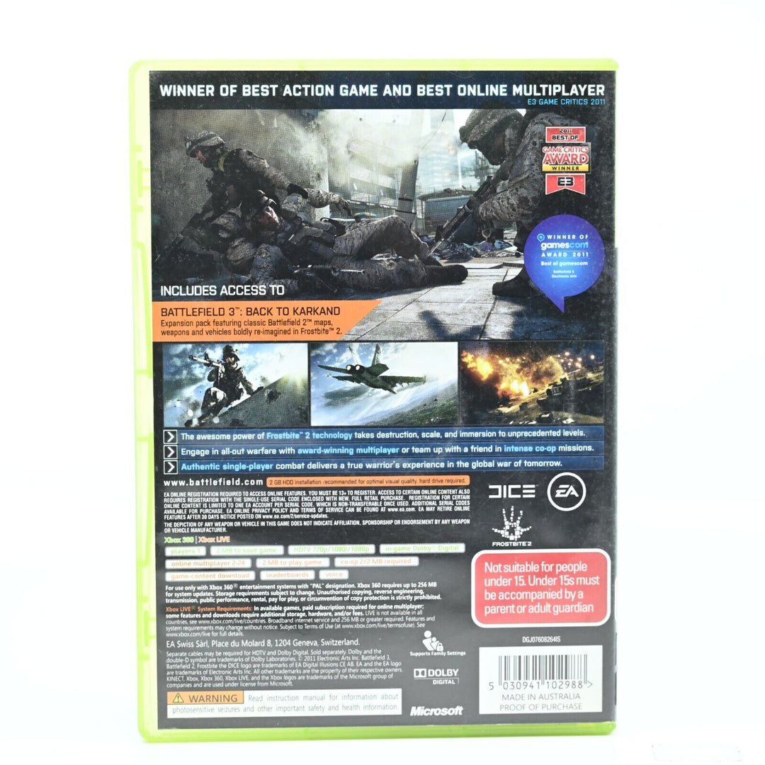 Battlefield 3 - Limited Edition - Xbox 360 Game - PAL - FREE POST!