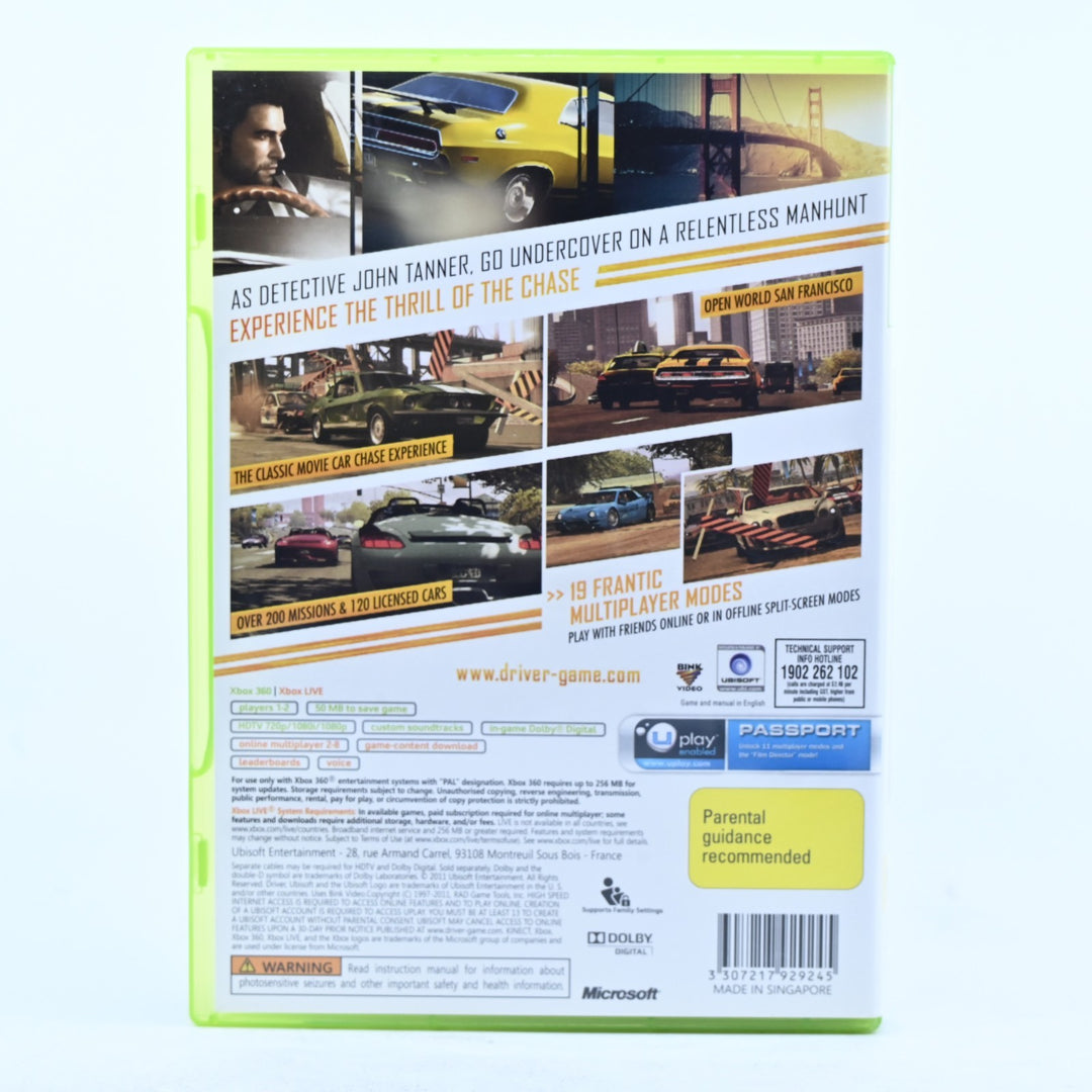 Driver San Francisco - Xbox 360 Game + Manual - PAL - MINT DISC!