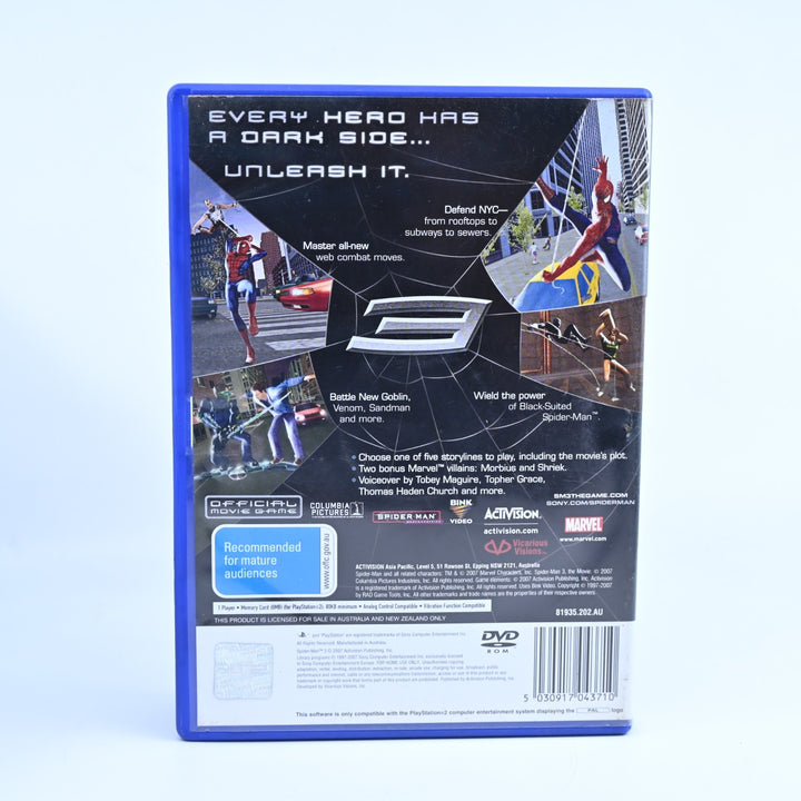 Spider-Man 3 - Sony Playstation 2 / PS2 Game + Manual - PAL - MINT DISC!