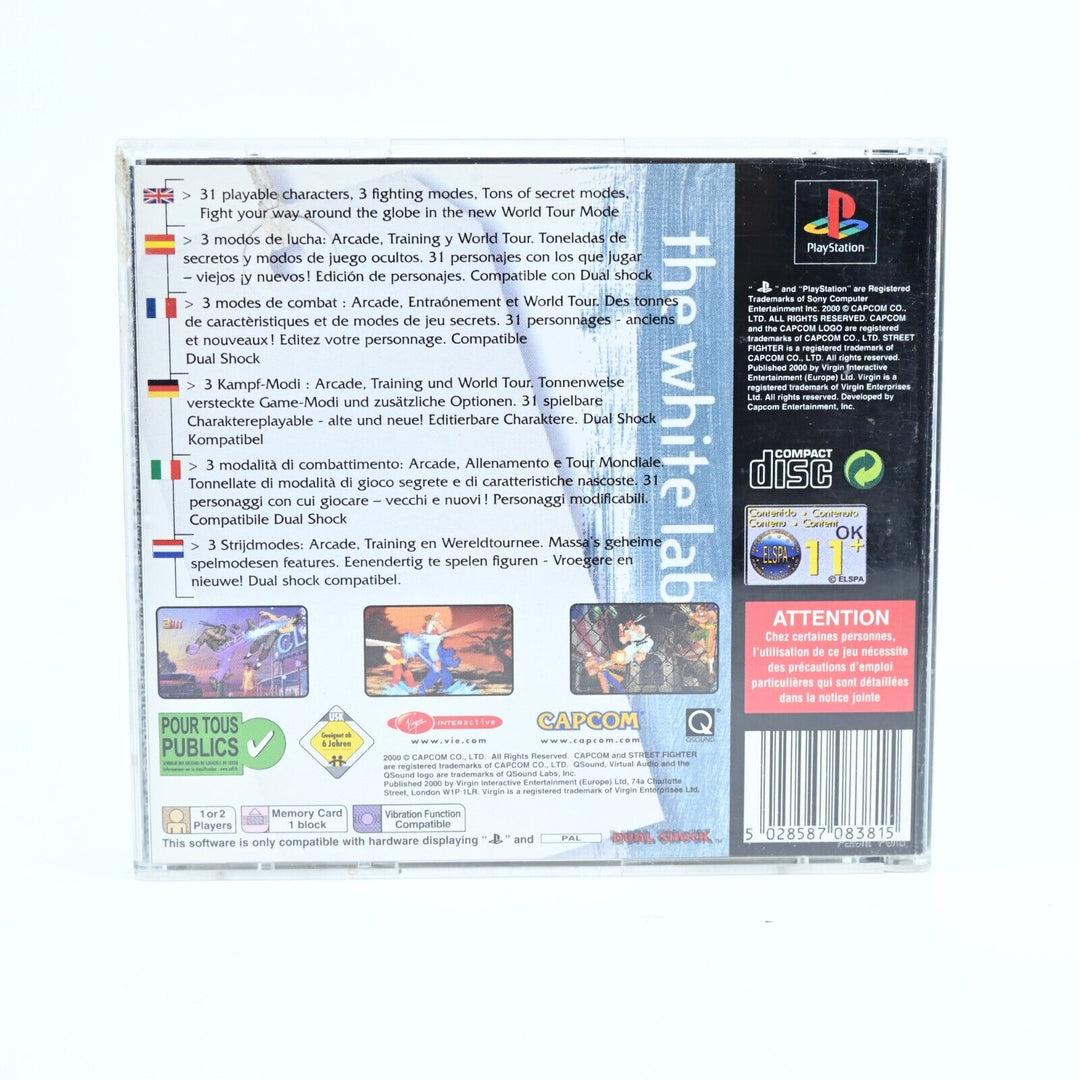 Street Fighter Alpha 3 - Sony Playstation 1 / PS1 Game + Manual - PAL