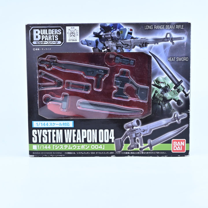 UNUSED Gundam Builder Parts - System Weapon 004 - HG/RG - 1/144 Gundam Accessory