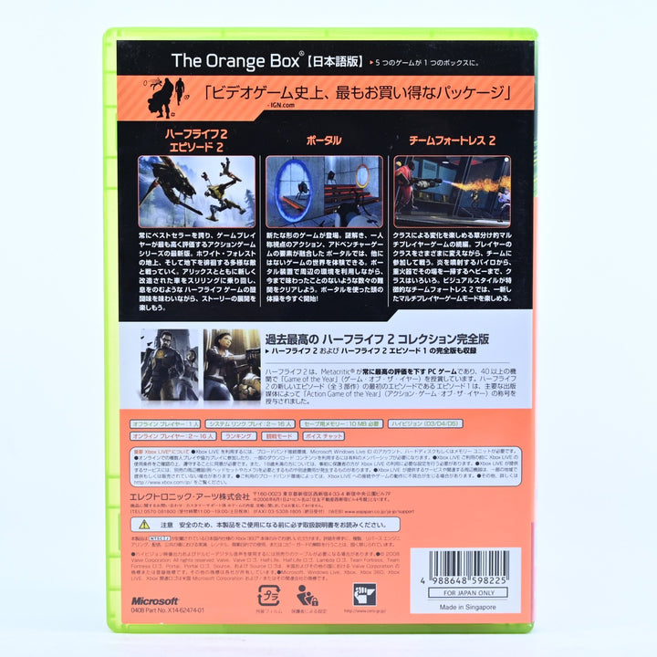 The Orange Box - Xbox 360 Game + Manual - NTSC-J - MINT DISC!