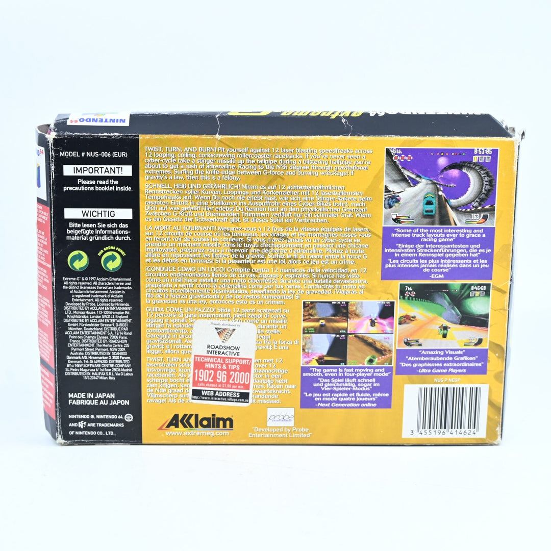 Extreme-G - N64 / Nintendo 64 Boxed Game - PAL - FREE POST!