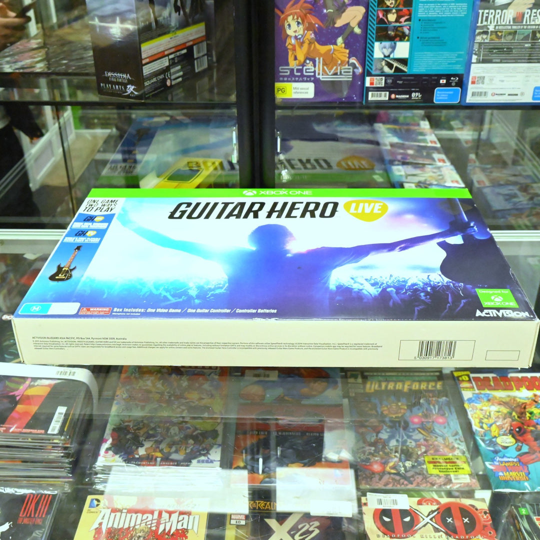 Guitar Hero Live - Xbox One Game Boxed + Guitar Dongle - PAL - FREE POST!