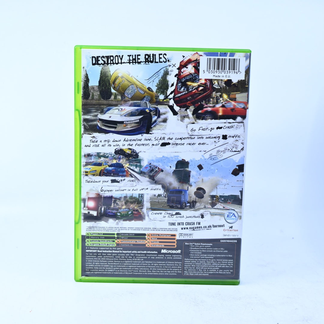 Burnout 3 Takedown - Original Xbox Game + Manual - PAL - MINT DISC!