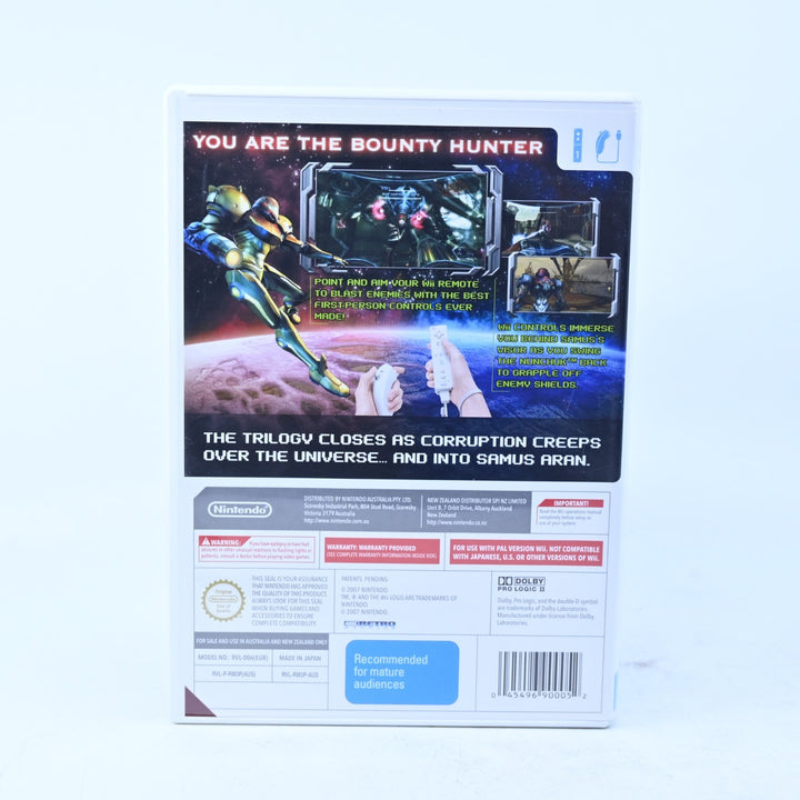 Metroid Prime 3: Corruption - Nintendo Wii Game - PAL - MINT DISC!