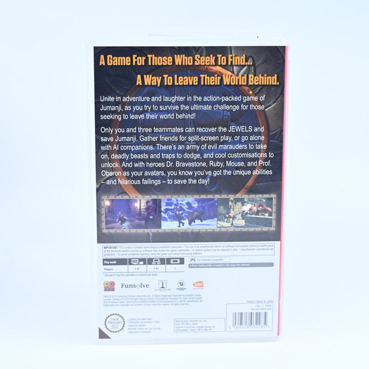 Jumanji: The Video Game - Nintendo Switch Game - FREE POST!