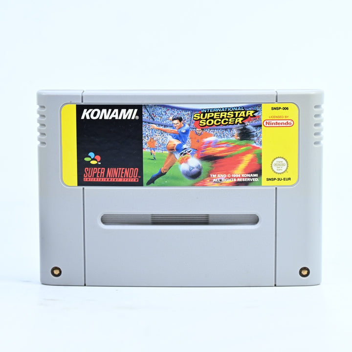 International Superstar Soccer - Super Nintendo / SNES Game - PAL - FREE POST!