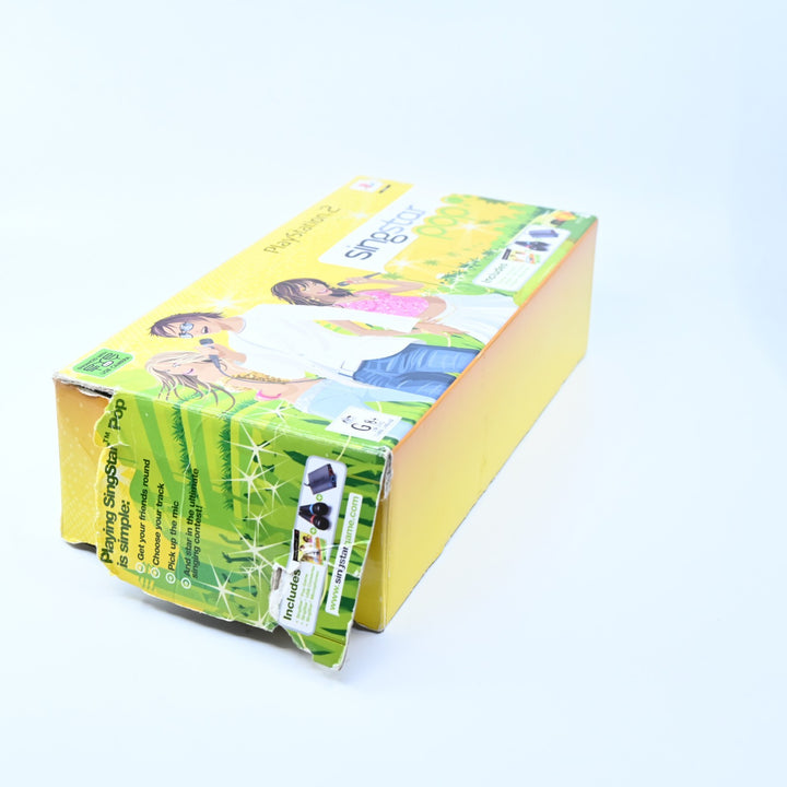 Singstar Pop + Microphones & Connector - PS2 Game + Manual - PAL - MINT DISC!