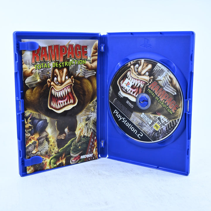 Rampage Total Destruction - Sony Playstation 2 / PS2 Game + Manual - PAL