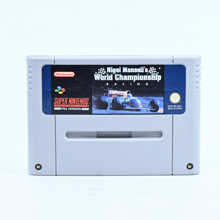 Nigel Mansell's World Championship Racing - Super Nintendo / SNES Game - PAL