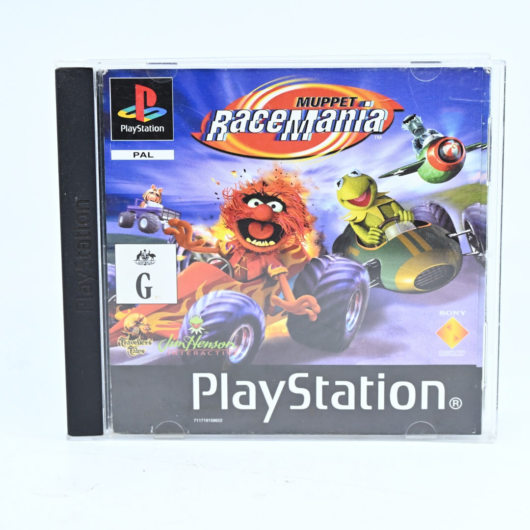 Muppet Racemania - Sony Playstation 1 / PS1 Game + Manual - PAL - MINT DISC!