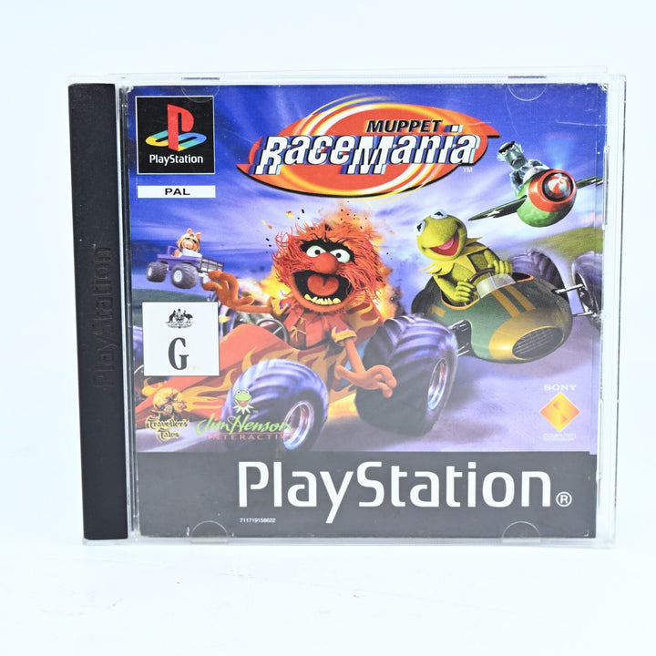 Muppet Racemania - Sony Playstation 1 / PS1 Game + Manual - PAL - MINT DISC!