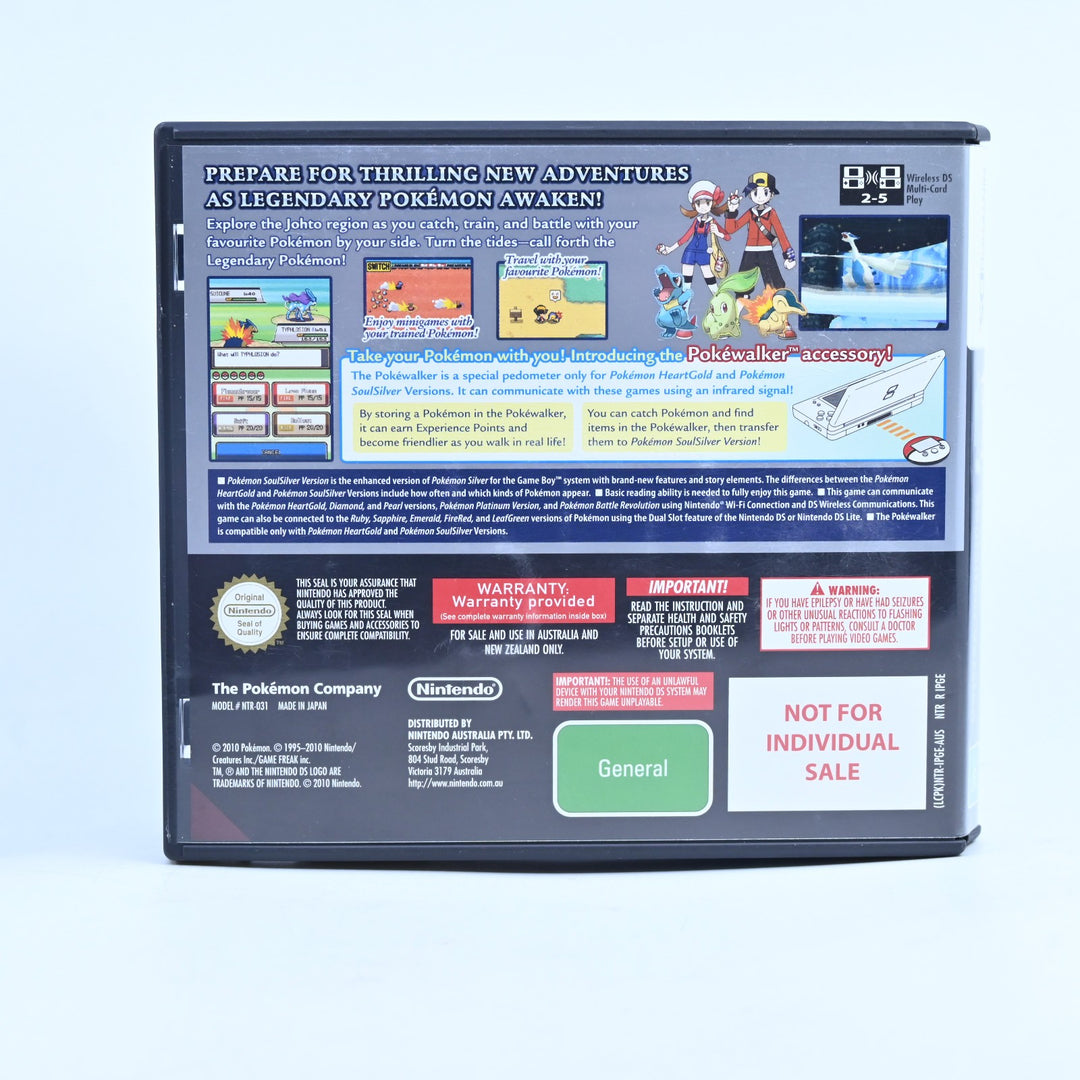 Pokemon SoulSilver - Nintendo DS Game - PAL + Manual - FREE POST! Soul Silver!