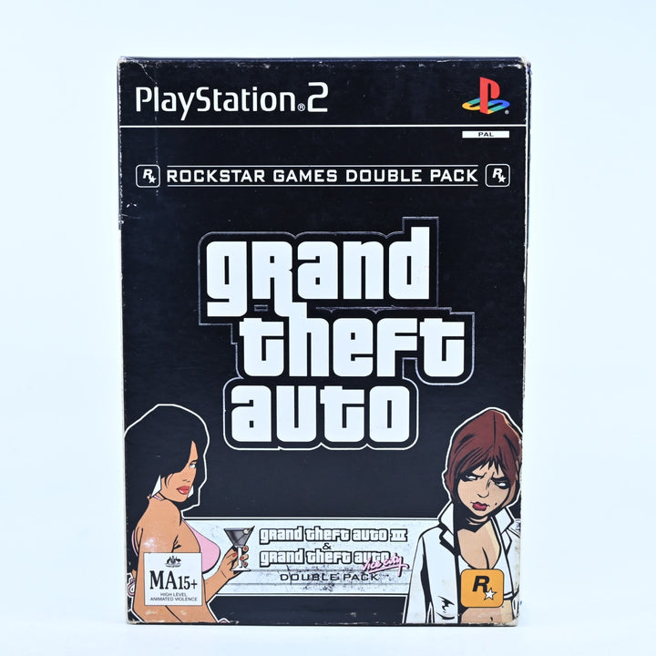 Grand Theft Auto Double Pack - Sony Playstation 2 / PS2 Game + Manual - PAL