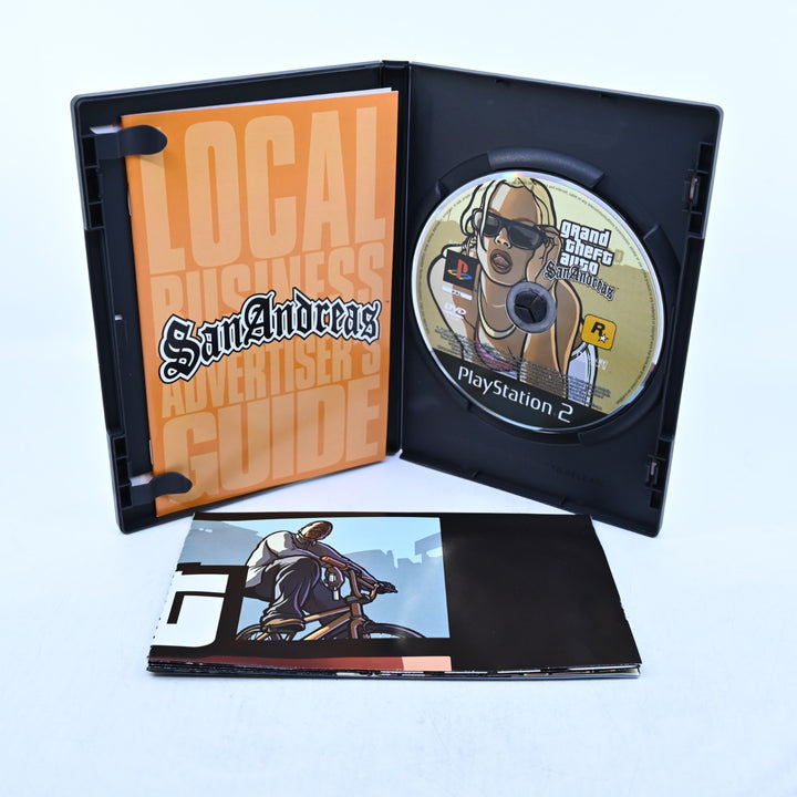 Grand Theft Auto: San Andreas - Sony Playstation 2 / PS2 Game + Manual + Map