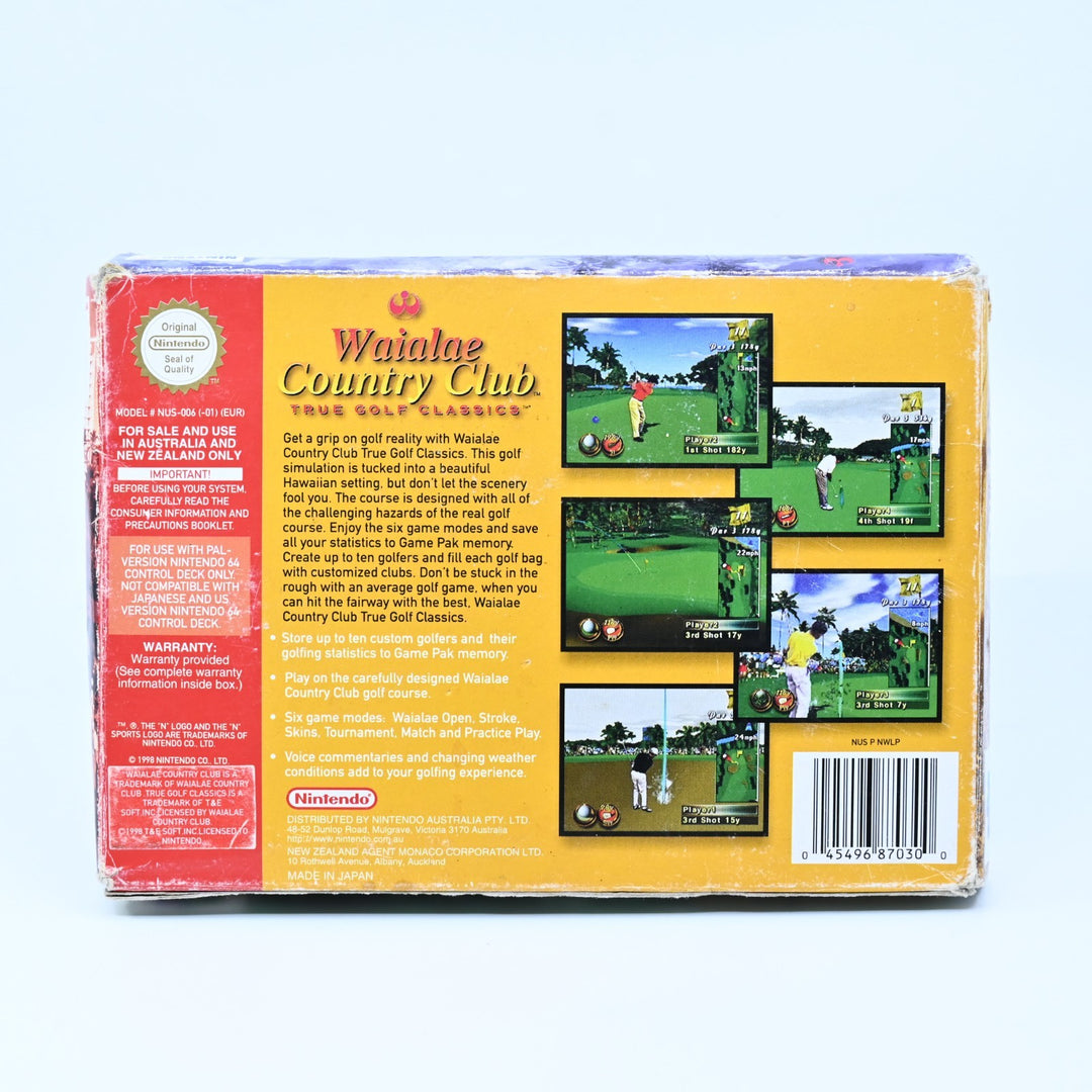 Waialae Country Club: True Golf Classics - N64 / Nintendo 64 Boxed Game - PAL