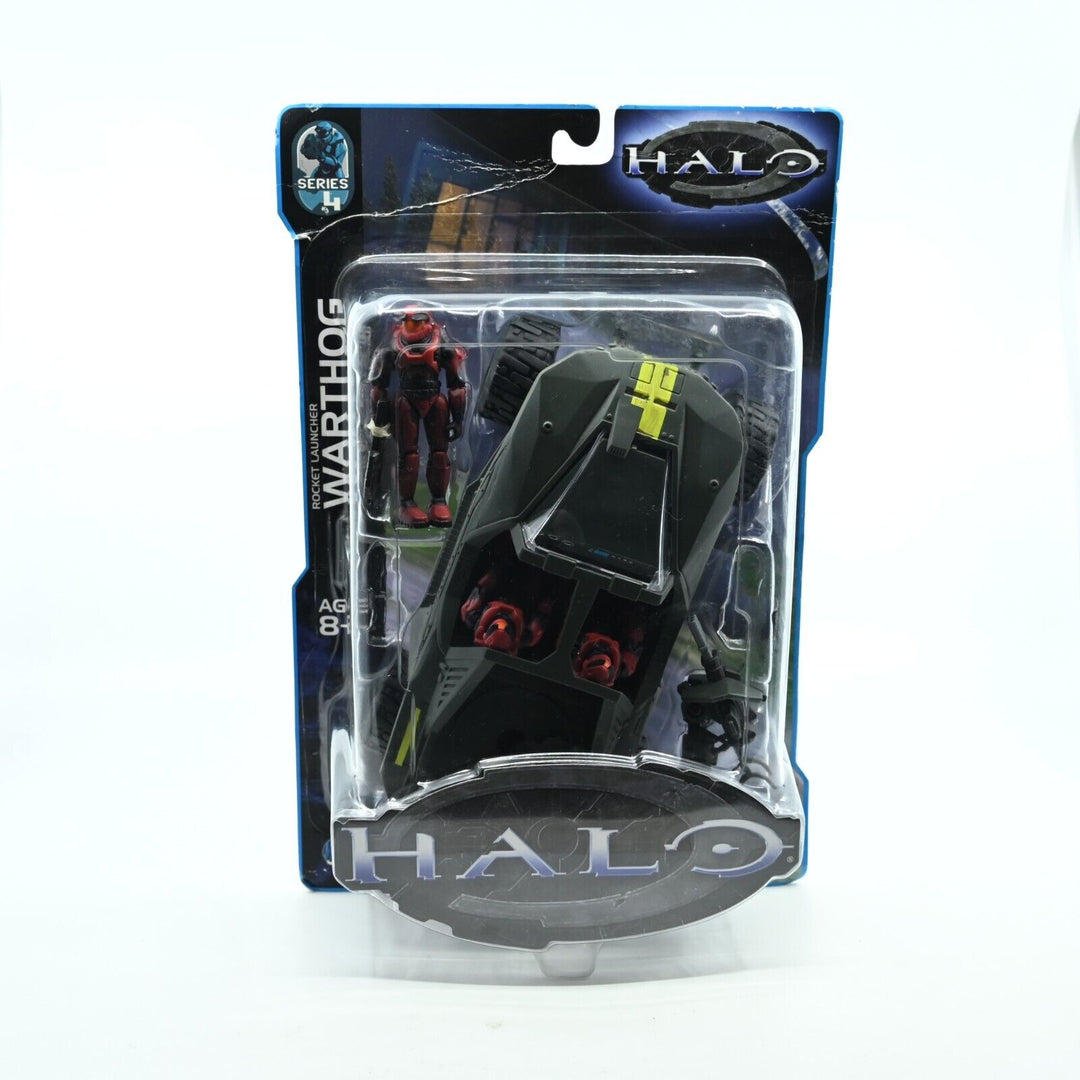 SEALED Rocket Launcher Warthog With Red Assault Squad- Halo Series 4 Joyride Toy