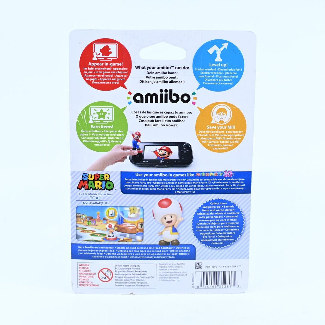 SEALED! - Toad Amiibo - Super Mario - Nintendo - Toy