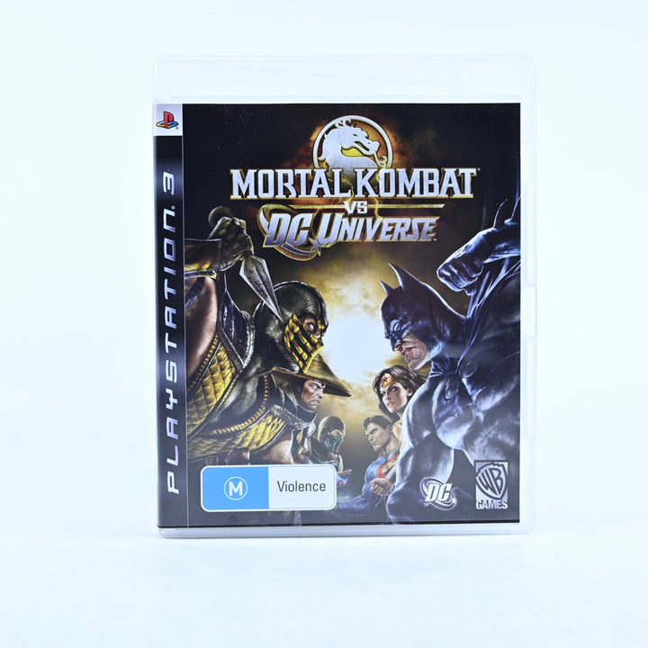 Mortal Kombat vs DC Universe - Sony Playstation 3 / PS3 Game + Manual
