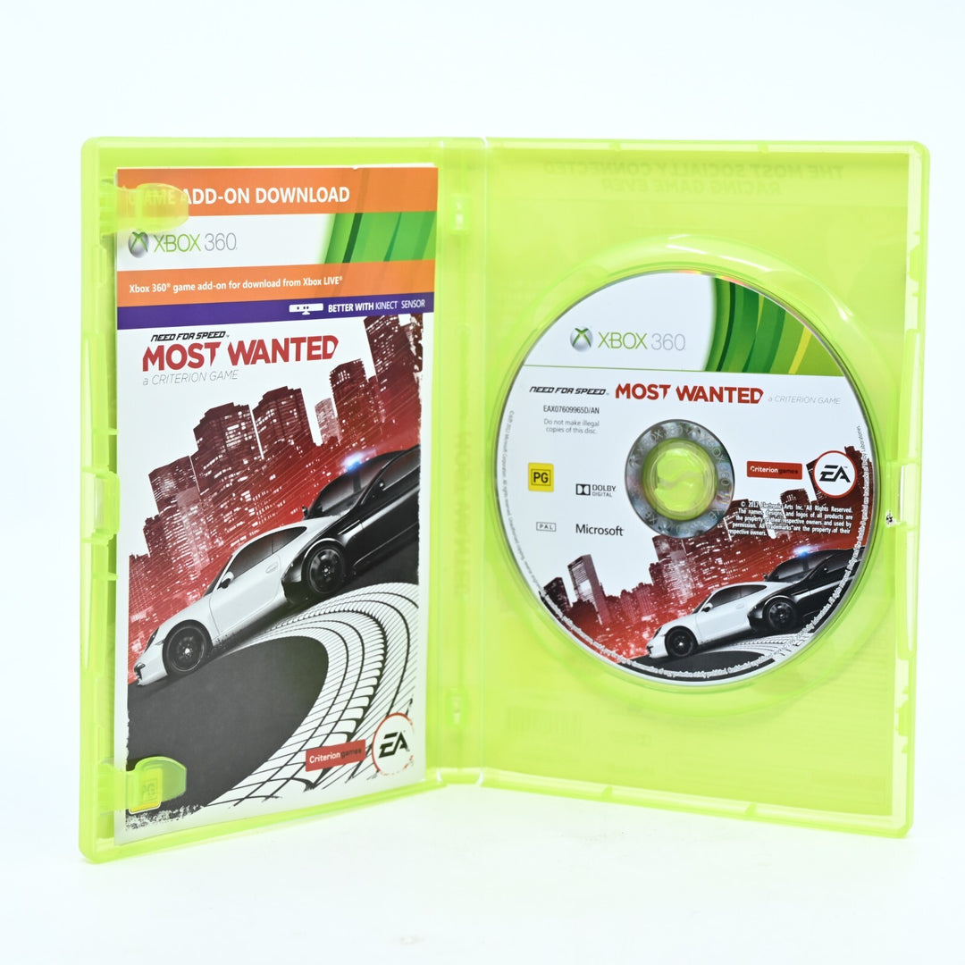 Need for Speed Most Wanted - Xbox 360 Game + Manual - PAL - FREE POST!