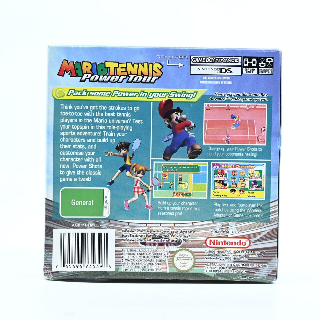 Mario Tennis Power Tour - Nintendo Gameboy Advance / GBA Boxed Console - PAL