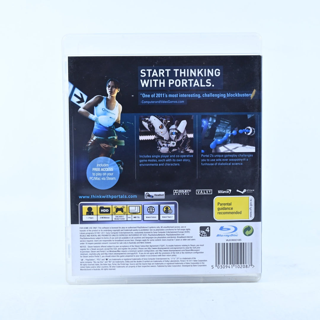 Portal 2 - Sony Playstation 3 / PS3 Game + Manual - MINT DISC!